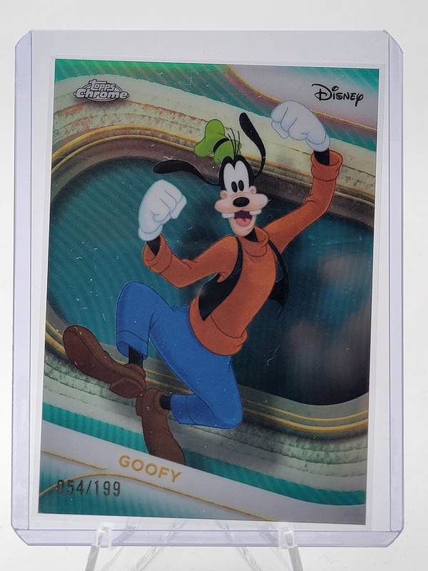 GOOFY 2025 TOPPS CHROME DISNEY AQUA REFRACTOR /199 #32 Q2091