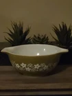 Vintage Pyrex 442 Spring Blossom Green Crazy Daisy Cinderella Mixing Bowl 1.5 QT