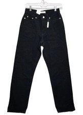 Tommy Hilfiger Women's Vintage Denim Jeans Black Size 2A Skinny Retro NWT New