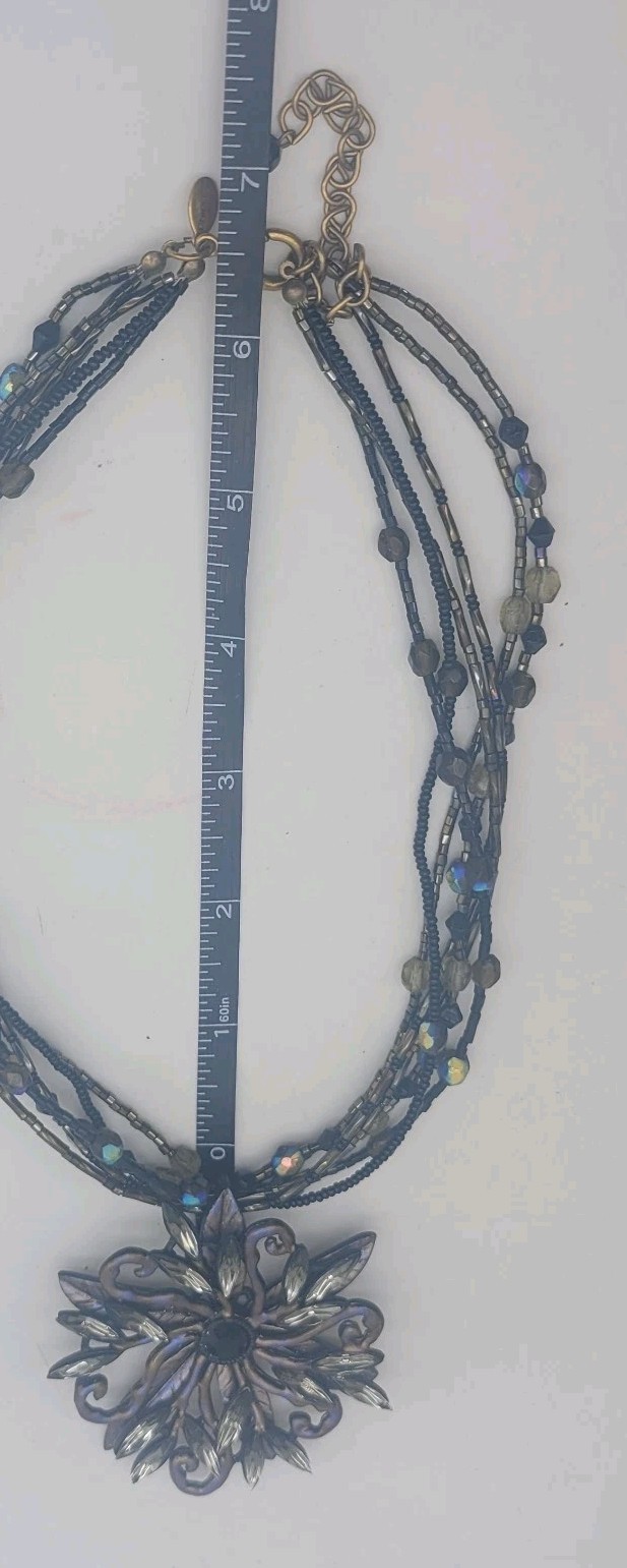 Chico's Statement Necklace MultiStrand Wire Bold … - image 5