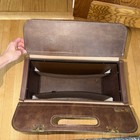 Vtg Premium Leather Hard LARGE Train Briefcase LAWYER court Case Old Money 70s — photo 10
