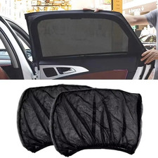 1set Car Side Window Sunshade Mesh Uv Protection Curtain Sun Visor Set - New