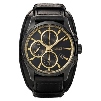 Unused HAMILTON Jazzmaster H32506730 Black Gold Auto Unisex Watch in Box