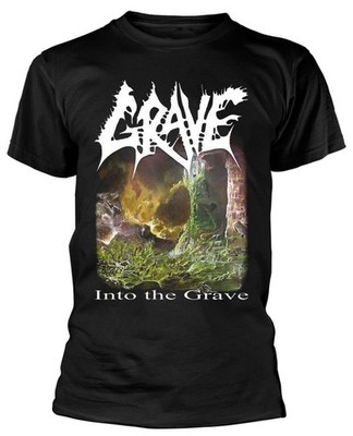 Grave Into The Grave schwarzes T-Shirt NEU OFFIZIELL