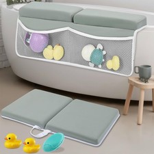Baby Bath Kneeler and Elbow Rest Pad Set Bath Kneeling Pad for Bathing Baby...