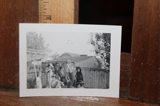 Vintage Photo 1958 Halloween Party Kids In Costumes Witch