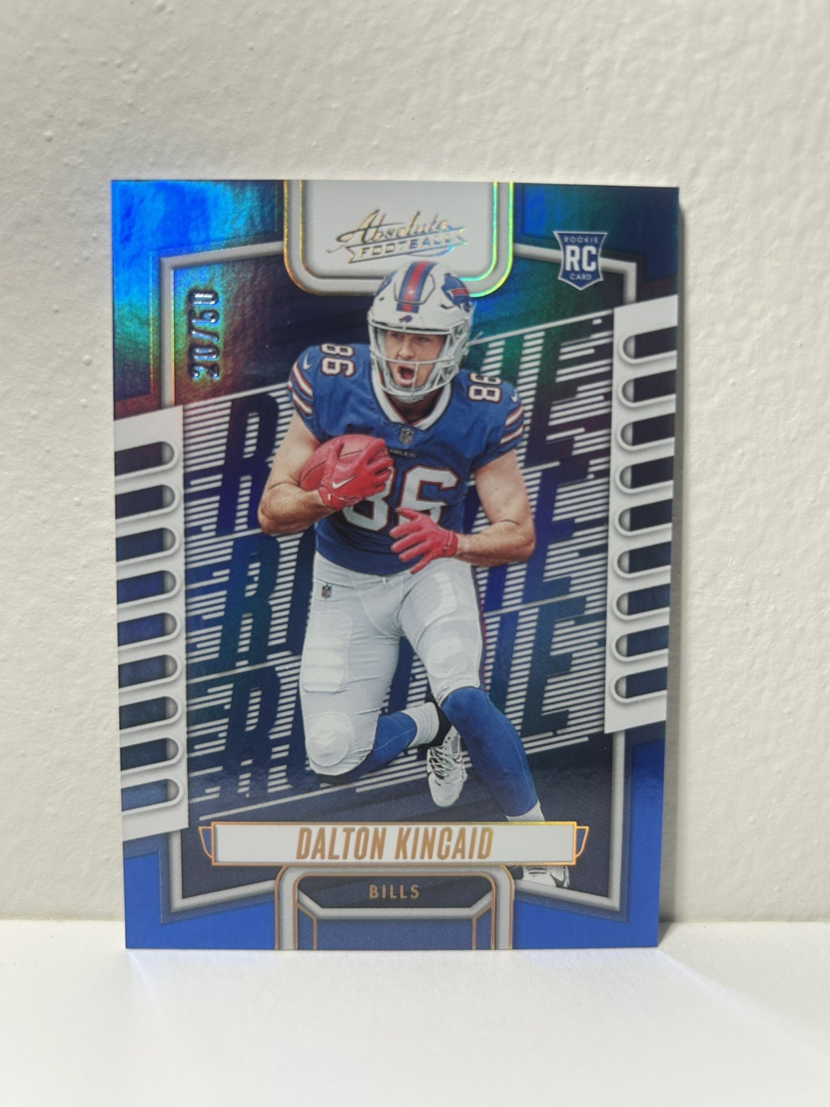 2023 Panini Absolute #’d /50 Blue Spectrum Dalton Kincaid Rookie #113 Bills (RC)