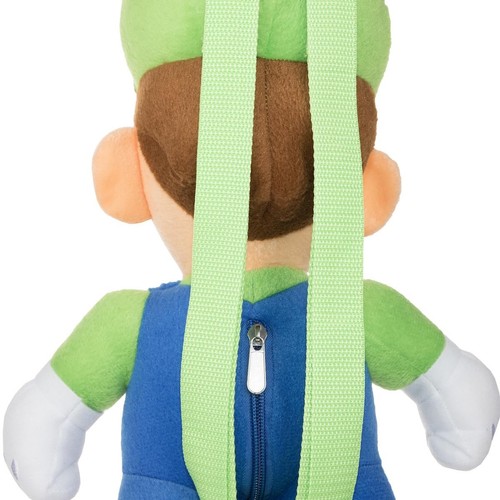 Super Mario Bros Luigi Plüsch Rucksack - 16" Offiziell lizenzierte Luigi Figur... - Bild 4 von 4