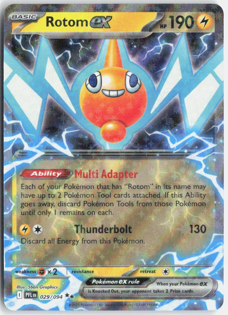 Rotom ex Double Rare ME02: Phantasmal Flames 029/094 LP-NM