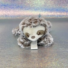 RaZ-Buddy Sloth Pacifier Holder Cream Hook  Loop Lovey Security Soft