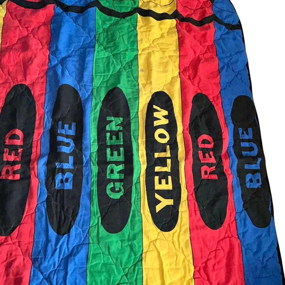 Edredón vintage Crayola Crayon Box 68x81 Foto 4 de 4