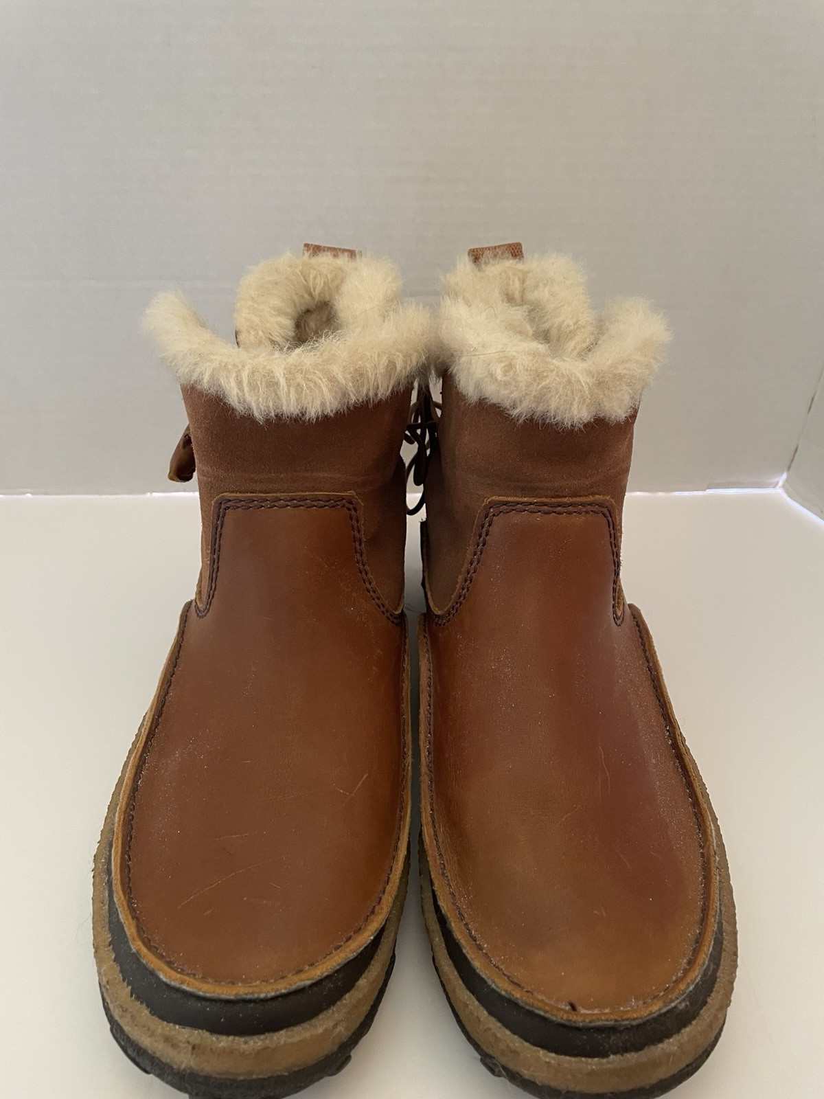 STIVALI DONNA MERRELL PELLE MARRONE MISURA 8M TREMBLANTI PULL ON IMPERMEABILI POLARI