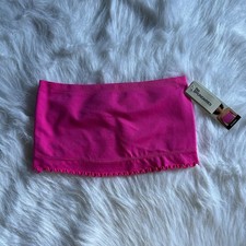 No Boundaries Seamless Wirefree Bandeau Women Size Small Pink Strapless Bra