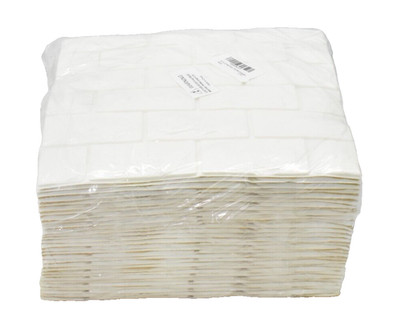 Circloophs 30 Piece 3D Wall Panels White Brick Printable 12'' x 12'' Foam