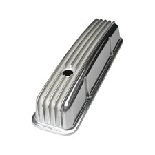 Trans-dapt Finned Aluminum Valve Covers 6602 Chevy Sbc 283 305 350 400 Polished Trans-dapt Finned Aluminum Valve Covers 6602 Chevy Sbc 283 305 350 400 Polished