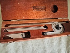 Vintage Starrett No. 359 Bevel Protractor With Wooden Box 🇺🇸