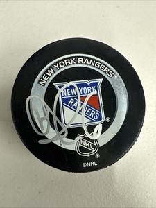 New York Rangers Darius Kasperitis Signed Puck