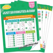 Addition And Subtraction Workbook 1st Grade Math Practice 56 Pages