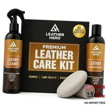 Leather Cleaner and Conditioner Kit 4-Piece Set with Best Leather Cleaner
