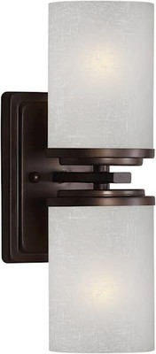 Forte Lighting 2424-02 Bronze 4.5Wx13Hx5.5E Indoor Up Lighting Wall Sconce