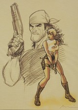 Enrico Marini: She And The Shadow, Ex Libris Signed In Pencil, 2002, 199 Ex