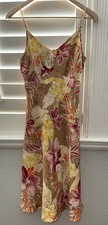 Tori Richard Honolulu 100% Silk Hawaiian Floral Dress Size 0