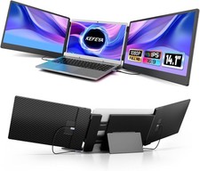 14" Laptop Screen Extender 1080P Triple Portable Monitor for Laptop KEFEYA S3  
