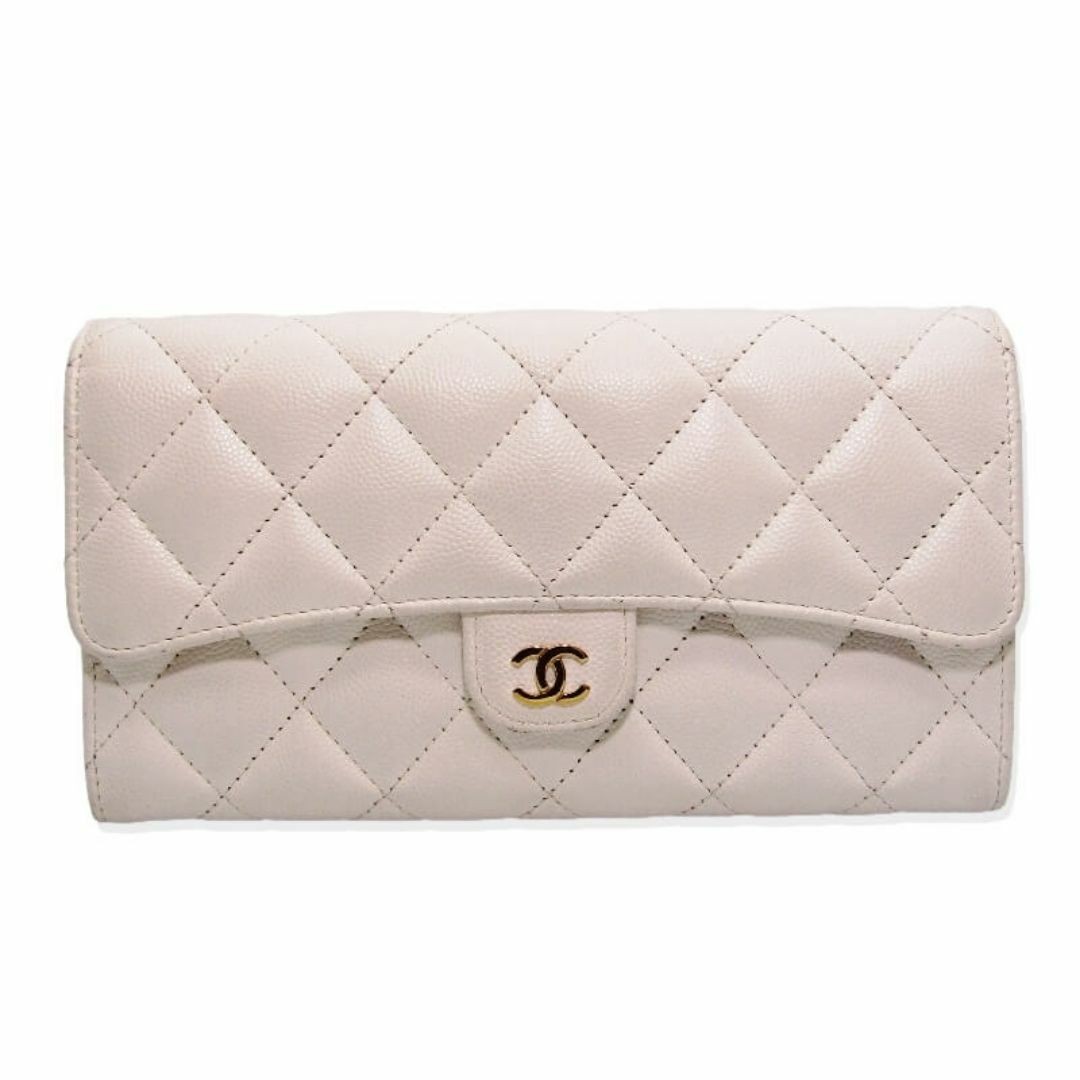 Chanel Matelasse Caviar Long Wallet 22B Black 28010258