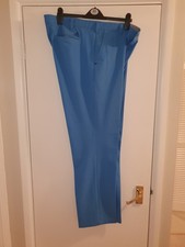 Adidas Golf Trousers W40 L34 Bright Blue Immaculate Condition
