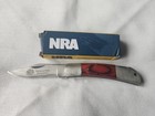 NRA Small Lockback Knife 440ss Rosewood Grips CM1300145 New in Box — photo 1