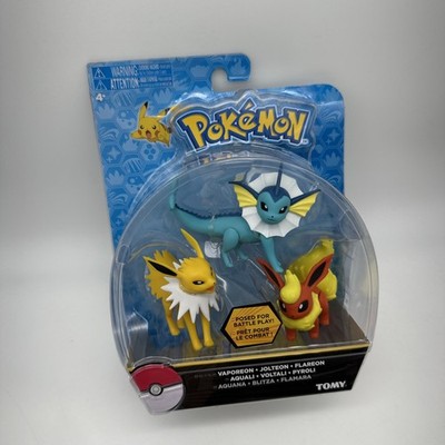TOMY 2017 Pokemon Vaporeon, Jolteon, Flareon Figure 3-Pack | eBay