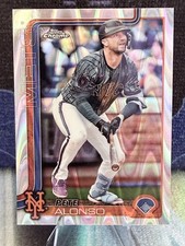 2025 Topps Chrome Pete Alonso Raywave Refractor #136 Mets