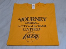 Los Angeles Lakers The Journey The Destination Trophy Champions SGA Tshirt XL 