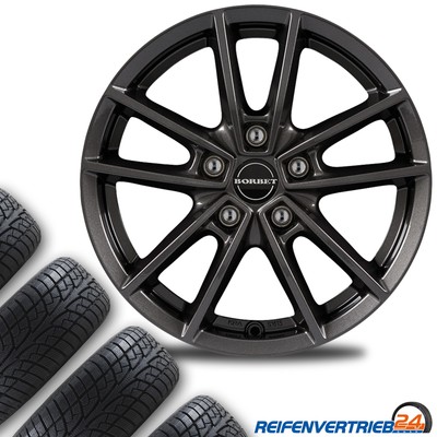 4x Alu Ganzjahresreifen Kompletträder für VW Golf 7 V. Reifen 225/45R17 Goodride