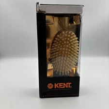 Mens Finest White Boar Bristle Cherrywood Military Hair Brush New Open Box