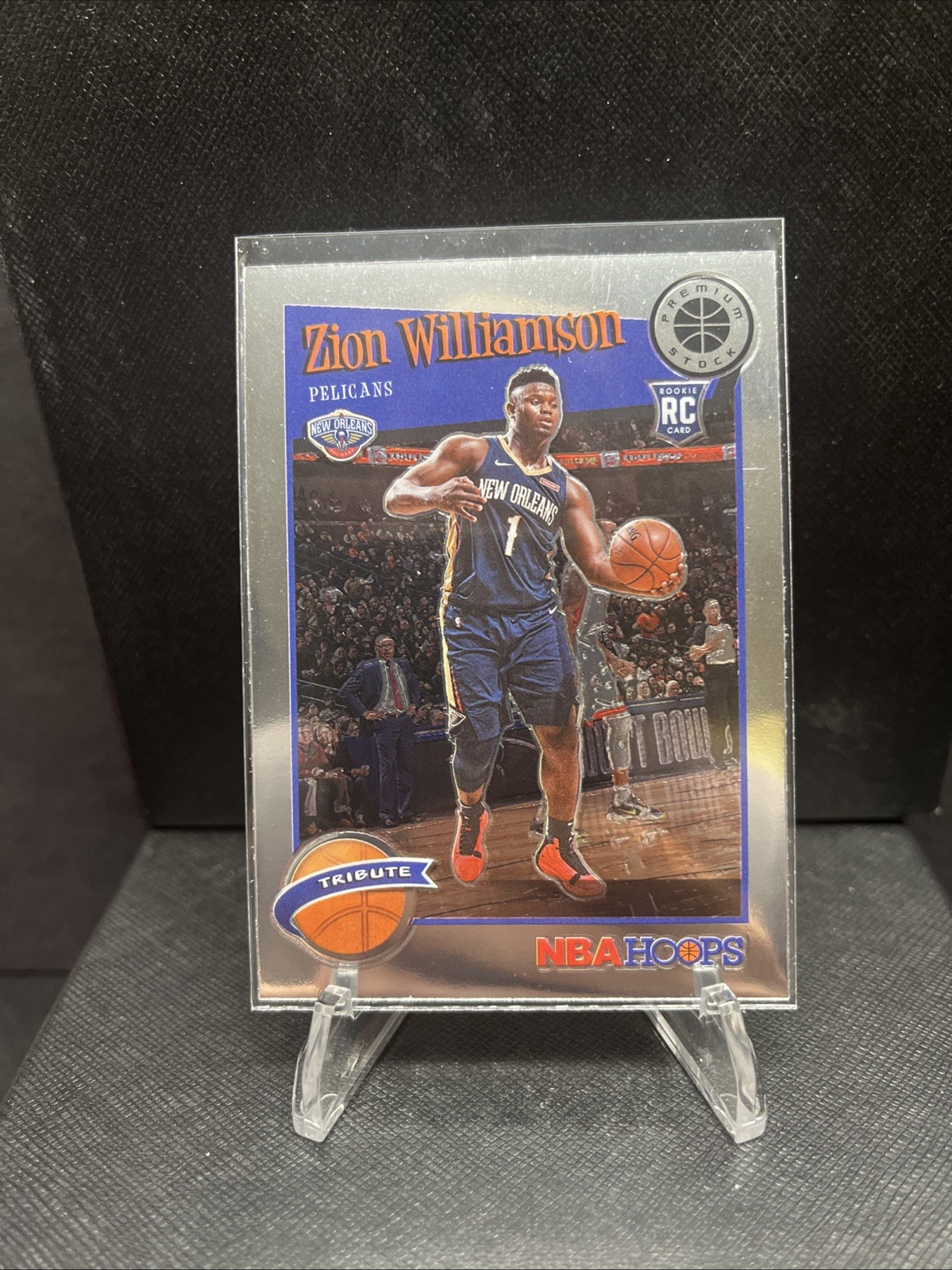 2019-20 Panini NBA Hoops Premium Stock - Silver Prizm #258 Zion Williamson (RC)