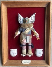 Vintage ?Hoodi Owl? Navajo Kachina Wall Art Native American Artist Ernest Calvin
