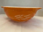 VTG Pyrex Autumn Harvest Wheat Cinderella Mixing Stacking Bowl #443 Orange 2.5L