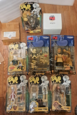 1996-98 ReSaurus Jeff Smith Bone Action Figures Carded  New - Sealed - You Pick