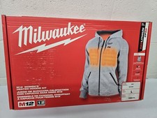  NEW Women's Milwaukee  M12  Hoodie Heated Jacket KIT Gray SZ: Large