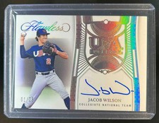 2024 Panini Flawless Jacob Wilson USA Baseball Signatures Auto #01/25