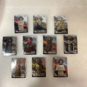 2024 Topps Chrome Star Wars 10 Card Lot Grogu Leia Shin Hati