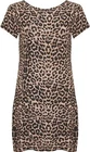 Plus Size Animal Leopard Print Short Sleeve Ladies T-Shirt Top