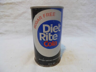 DIET RITE SUGAR FREE DIET COLA SODA CAN~7 UP BOTTLINE CO OF OSHKOSH,OSHKOSH,WIS