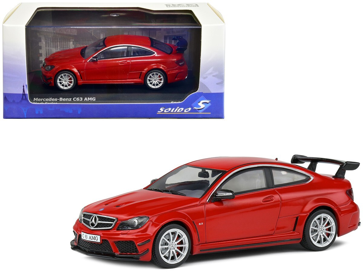 Solido 2012 Mercedes-Benz C63 AMG Black Series Fire Opal Red 1/43