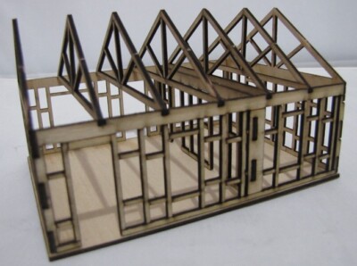 Trackside Models - HO Scale - Laser Cut  ''The House Under Construction'' - SM1012