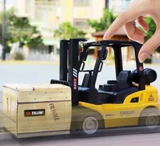 New Forklift Inertia Toy Metal Truck Model Toy Pull Back Forklift for Kids Gift