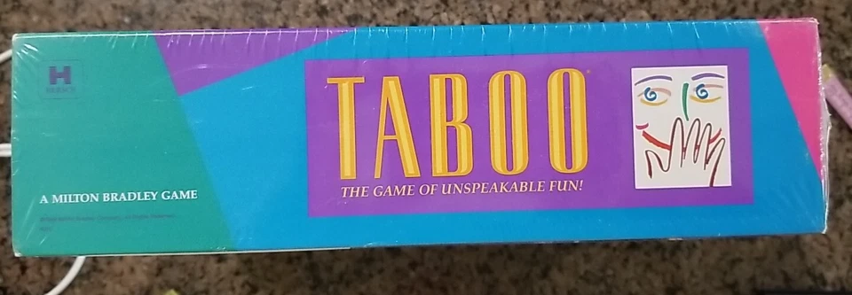 Vintage TABOO Board Game 1989 Milton Bradley Unspeakable Fun (Sealed, New) - Image 2 of 4