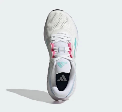 Adidas Woman's Athleisure Questar 3 Running Shoe White Pink Multi Cloudfoam NEW - Picture 3 of 14