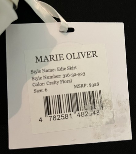 Marie Oliver Edie Skirt Size 6 Crafty Floral Color, Brand New - Picture 3 of 4